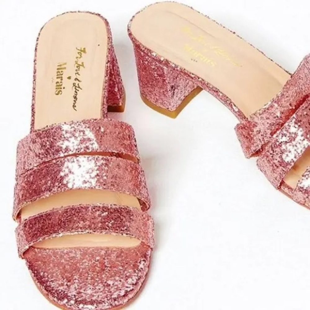 For love and lemons glitter shoes